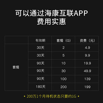 HIKVISION海康威视4G监控器摄像头室内室外手机远程400万云台旋转可插卡语音对讲防水3Q140MY-T/GLSE4mm