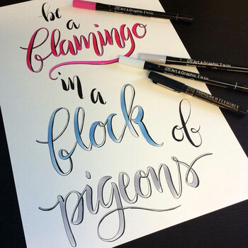 吴竹（KURETAKE）进口ZIG双头水彩笔酒红色软毛硬笔两用单支装TUT-95-023水彩笔