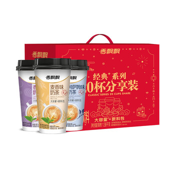 香飘飘奶茶 经典+20杯整箱礼盒装 3种口味混合 1.38kg 冲调饮料 香飘飘奶茶 经典+20杯整箱礼盒装 3种口味混合 1.38kg 冲调饮料