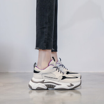 鞋子老爹鞋女厚底2019春季韩版新款网布透气运动鞋女学生百搭休闲鞋潮