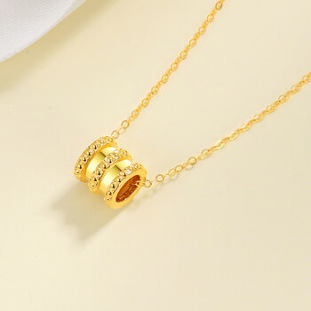 舒缘小蛮腰坠金项链女款七夕情人节生日礼物女生送女友女朋友老婆实用