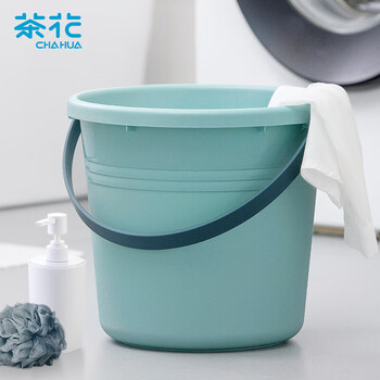 茶花 提水桶 大号塑料桶洗衣泡脚桶洗车大容量储水桶加厚拖把桶