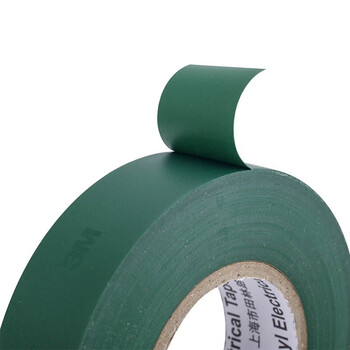 3M电工绝缘胶带汽修线束胶带家装无铅耐磨防潮 绿色 单个装 1600#
