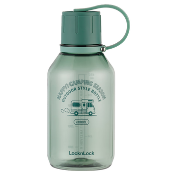乐扣乐扣（LOCK&LOCK）户外运动水杯Tritan男女学生塑料杯子600ML绿色ABF689GRN