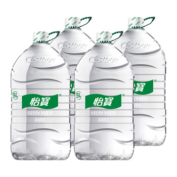 怡宝 天然水包装饮用水5L*4瓶 整箱装 渠道限定