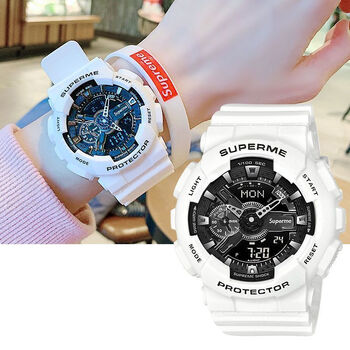 纯灿【开学季】supreme手表superme电子手表女款时尚ins风独角兽潮流