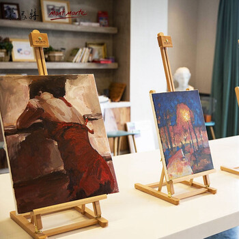 【全网低价】蒙玛特(Mont Marte)榉木画架 桌面画架画板桌上台式支架8k画板套装 可折叠立式儿童素描油画架子美术用品美术写生
