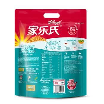 家乐氏谷兰诺拉蔓越莓缤纷水果麦片420g/袋独立小包谷物脆即食早餐代餐
