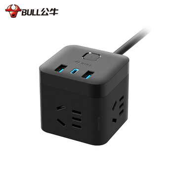 公牛(BULL)20W PD苹果快充魔方插座/插线板/插排/桌面充电站 Type-c+USB+3孔全长1.5米黑色 GNV-UU2203H总控 公牛(BULL)20W PD苹果快充魔方插座/插线板/插排/桌面充电站 Type-c+USB+3孔全长1.5米黑色 GNV-UU2203H总控