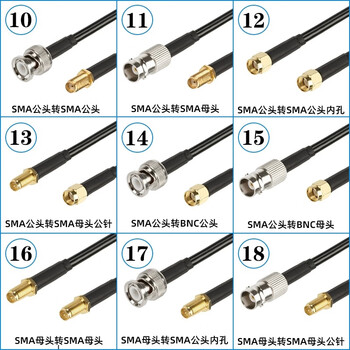 福为胜（FUWEISHENG）SMA转SMA射频线SYV50-3线材50欧姆同轴连接线 SMA公内针转SMA公内针3米