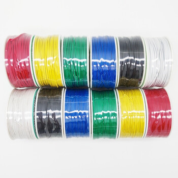 丢石头 24/30# 单芯OK线飞线PCB跳线电路板连接线 镀锡铜芯连接线 黄色 24AWG