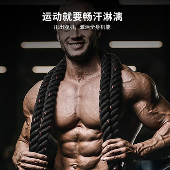 PROIRON普力艾 战绳专业体能训练绳格斗绳甩绳健身大绳战术绳 9米