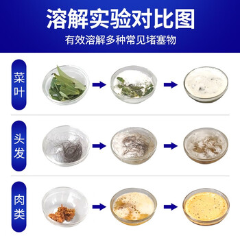 ONEFULL管道疏通剂1000ml*3杀菌除异味全场景不伤管道嘎嘎通
