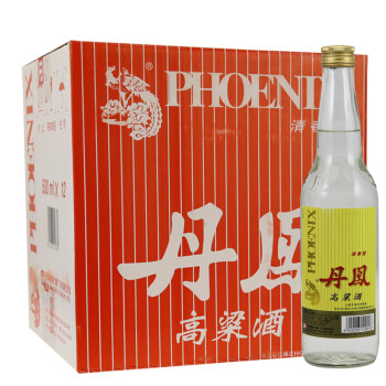 丹鳯丹凤高粱酒53度清香型白酒福建厦门丹凤粮食酒500ml*12瓶 整箱