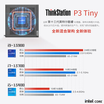 联想ThinkStation P3Tiny工作站高性能商用办公电脑台式机mini主机13代酷睿(i7-13700/32G/1T固态) 联想ThinkStation P3Tiny工作站高性能商用办公电脑台式机mini主机13代酷睿(i7-13700/32G/1T固态)