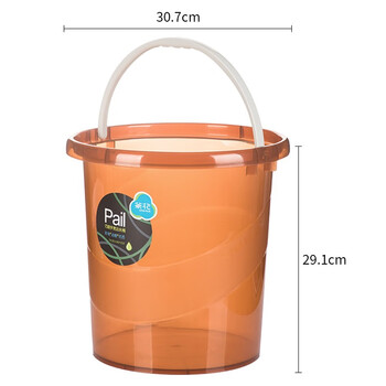 茶花水桶巧提手寬邊塑料桶11L0249