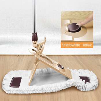 百家好世 平板拖把65cm1布大号家用尘推地拖卫生间木地板托把吸水墩布拖布 百家好世 平板拖把65cm1布大号家用尘推地拖卫生间木地板托把吸水墩布拖布