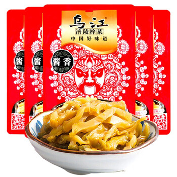 烏江榨菜醬醃菜清淡涪陵榨菜絲下飯菜榨菜頭脆口蘿卜芯麻辣鮮香鹹菜烏江古壇榨菜（80g*10袋）【圖片價格品牌報價】-京東
