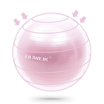杜威克瑜伽球加厚防滑弹力成人健身球专业平衡核心训练 公主粉55cm 杜威克瑜伽球加厚防滑弹力成人健身球专业平衡核心训练 公主粉55cm