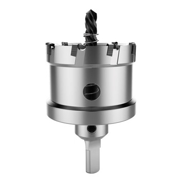 合金开孔器 钻头厚铁板铝铁皮20打孔扩孔钻孔神器 乳白色 5mm(中心钻5