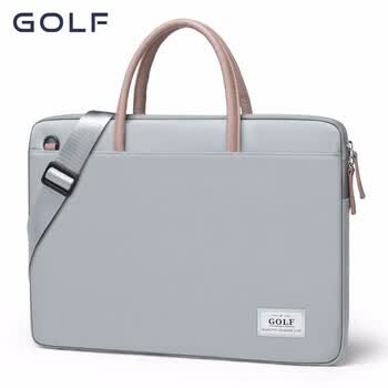 高尔夫（GOLF）电脑包女14英寸手提苹果笔记本华为单肩斜挎包商务公文包女通勤