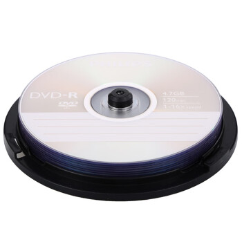 飞利浦（PHILIPS）DVD-R  空白光盘/刻录盘 16速 4.7G 桶装10片