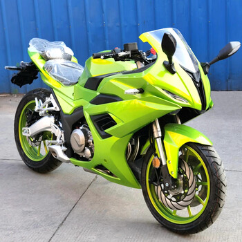全新国四电喷魔影s450摩托车跑车重型机车整车可上牌荧光绿无花力帆