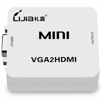 礼嘉 VGA转HDMI转换器 VGA模似信号转高清数字HDMI视频转接线带音频 转换头1080P HDV-M600 礼嘉 VGA转HDMI转换器 VGA模似信号转高清数字HDMI视频转接线带音频 转换头1080P HDV-M600