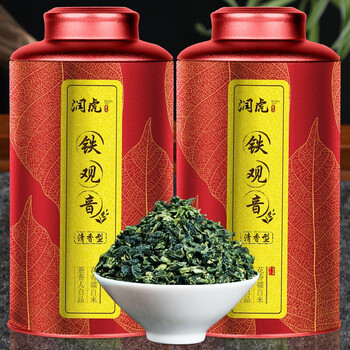 润虎乌龙茶煮茶论道铁观音清香型一级504g中火罐装自己喝兰花香送礼袋 润虎乌龙茶煮茶论道铁观音清香型一级504g中火罐装自己喝兰花香送礼袋