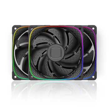 几何未来 (GeometricFuture) 机箱散热风扇 龙鳞2503B 12cm/ aRGB 三颗装