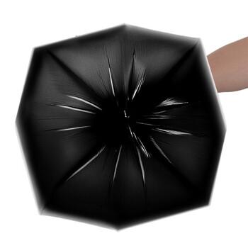 利得 背心垃圾袋黑色50*60cm100只单面0.85丝大号家用办公手提垃圾袋