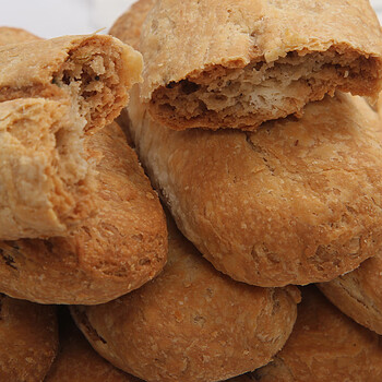 苏州土特产周庄鞋底饼传统手工糕点零食点心同里袜底酥200g 一盒袜底