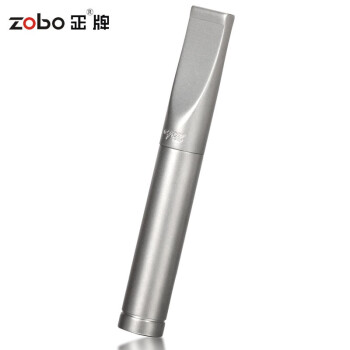 正牌ZOBO清洗型粗中细烟三用微孔过滤烟嘴ZB-379银色磨砂