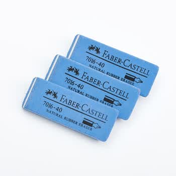 辉柏嘉（Faber-castell） 磨砂橡皮 沙橡皮擦 多功能橡皮檫 7016-40大号5块装