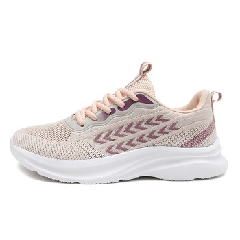 新品多运动走路鞋官方旗舰季飞织运动鞋舒适轻便休闲运动鞋粉色38