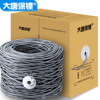 大唐保镖 超五类网线（工程级0.48±0.02）无氧铜线芯 非屏蔽CAt5家装工程布线双绞线305米 DT2905E