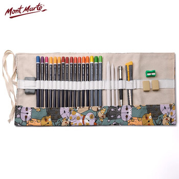 蒙玛特(Mont Marte)24件素描套装 素描铅笔绘画工具 美术初学者速写炭笔素描笔笔帘写生画画套装MPN0118 速写 马克笔绘画 蒙玛特(Mont Marte)24件素描套装 素描铅笔绘画工具 美术初学者速写炭笔素描笔笔帘写生画画套装MPN0118 速写 马克笔绘画