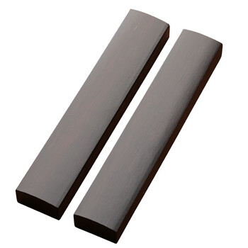 反转黑梓木镇尺实木一对镇尺镇纸学生初学者压尺压画纸毛边纸文房四宝书法用品镇纸 1对【中号】