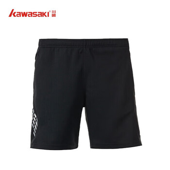 川崎羽毛球服套装男女夏运动速干短袖T恤训练队服K1801 男款蓝色 3XL