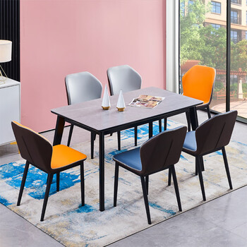 小米(mi)生态米家通用实木餐桌椅组合现代简约轻奢家用小户型岩板长