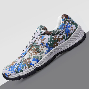 新式迷彩鞋胶鞋作训鞋解放鞋体能训练鞋迷彩跑鞋跑步鞋户外鞋运动鞋