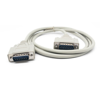 可思未来 DB15传输线 两排15针双屏蔽串口并口加长线 数控雕刻机线并口延长线 （5米 公对公）KS-D-DB155M