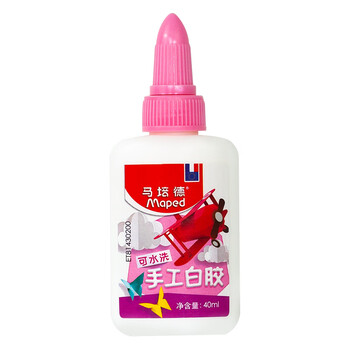 马培德(Maped)可水洗手工白胶40ml 学生儿童DIY手工水溶性白胶 快干乳胶纸模木片模型液体胶文具 814302CH 马培德(Maped)可水洗手工白胶40ml 学生儿童DIY手工水溶性白胶 快干乳胶纸模木片模型液体胶文具 814302CH