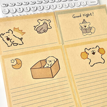 佳茉线条小狗信纸牛皮纸信封可爱贺卡生日写信毕业季表白ins风学生情书元宵妇女节手写礼物伴手礼