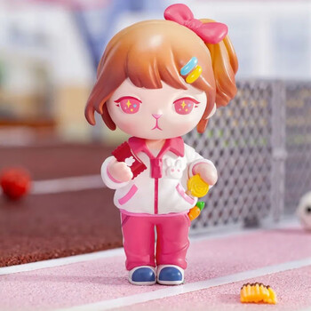 bunny校园系列盲盒 pop·mart玩具潮流娃娃创意礼物 吃零食 确认款拆