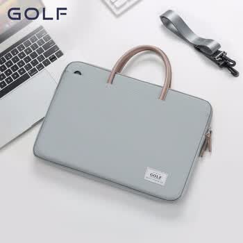 高尔夫（GOLF）电脑包女14英寸手提苹果笔记本华为单肩斜挎包商务公文包女通勤