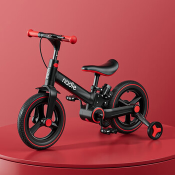 平衡车二合一1一3一6岁女孩男孩脚踏折叠单车 高贵红【图片 价格 品牌