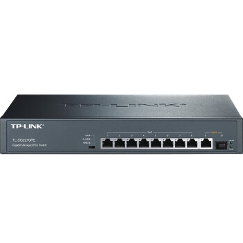 TP-LINK 云交换TL-SG2210PE 10口全千兆Web网管 云管理PoE交换机 (8PoE口+1千兆口+1千兆SFP)  企业级分流器