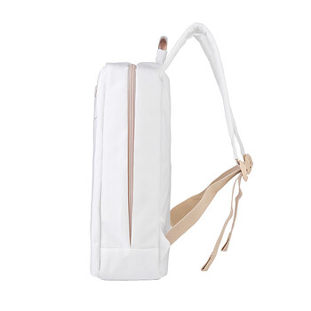 乐上（LEXON）双肩包女14英寸商务笔记本电脑包时尚休闲书包通勤旅行背包白色