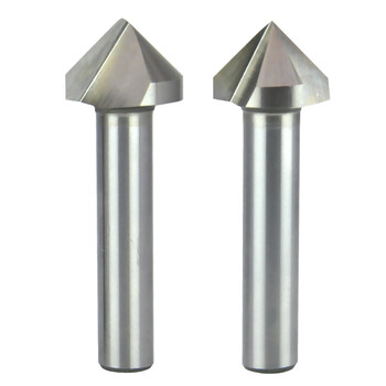 白钢倒角刀三人单刃90度直柄全磨高速钢倒角刀修边铣刀682030 6.